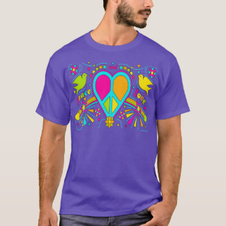 hippie lovehart 28 t-shirt