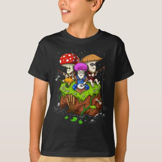 Hippie Magic Mushrooms T-shirt (Voorkant)