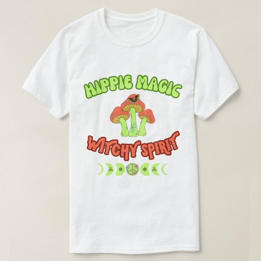 Hippie Magic Witchy Spirit T-shirt (Design voorkant)