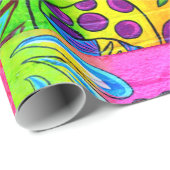 hippie magie paddenstoel verpakkingspapier cadeaupapier (Rol Hoek)