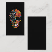 Hippie mam Flower Sugar Skull Floral Visitekaartje (Voorkant / Achterkant)