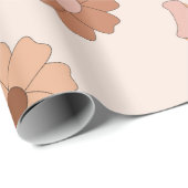 Hippie mama naadloos patroon. Groovy achtergrond.  Cadeaupapier (Rol Hoek)