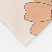 Hippie mama naadloos patroon. Groovy achtergrond.  Fleece Deken (Hoek)