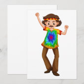 Hippie Man Kaart (Voorkant / Achterkant)