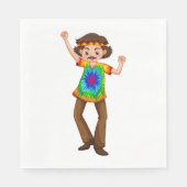 Hippie Man Napkins Servet (Voorkant)