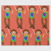 Hippie Man-overlooppapier Cadeaupapier (Vlak)