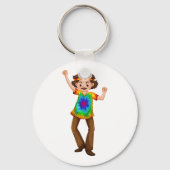 Hippie Man Sleutelhanger (Achterkant)
