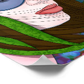 Hippie Meisje Lifestyle Poster (Hoek)