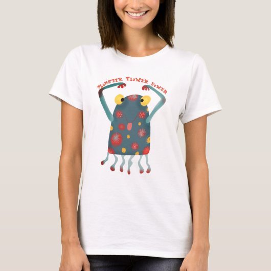 Hippie monster t-shirt (Voorkant)