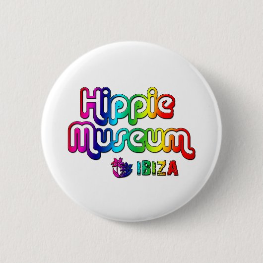 Hippie Museum Ibiza Ronde Button 5,7 Cm (Voorkant)