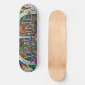 Hippie Muurkunst Persoonlijk Skateboard (Voorkant)
