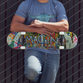 Hippie Muurkunst Persoonlijk Skateboard