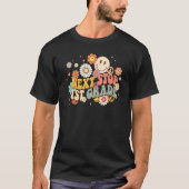 Hippie Next Stop 1st Grade Retro Groovy Back To S T-shirt (Voorkant)