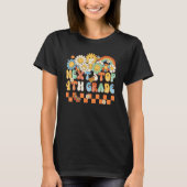 Hippie Next Stop 4th Grade Retro Groovy Back To S T-shirt (Voorkant)
