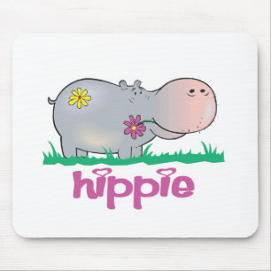 hippie nijlpaard muismat