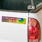 hippie oma aan boord bumpersticker (Op Truck)