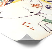 hippie onder water poster (Hoek)