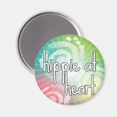 Hippie op het hart magneet (Voorkant / Achterkant)