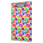 Hippie Paisley Peace Signs and Flowers Clipboard Klembord (Links)