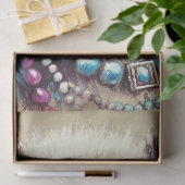 Hippie Panda Beer Chalk-Pastel Decoupage Tissuepapier (Geschenk)