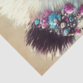 Hippie Panda Beer Chalk-Pastel Decoupage Tissuepapier (Detail)