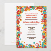 Hippie Party uitnodiging (Voorkant / Achterkant)