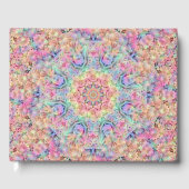 Hippie Pastel Colors  Fractal Kaleidoscope Gastenboek (Voorkant)