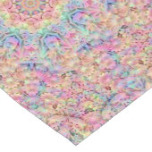 Hippie Pastel Colors  Fractal Kaleidoscope Korte Tafelloper (Hoek)