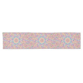 Hippie Pastel Colors  Fractal Kaleidoscope Korte Tafelloper (Horizontaal)