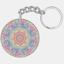 Hippie Pastel Colors  Fractal Kaleidoscope