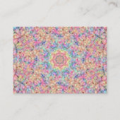 Hippie Pastel Colors  Fractal Kaleidoscope Visitekaartje (Voorkant)