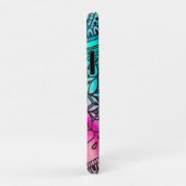 Hippie Patroon - Aqua en Roze door Megaflora Case-Mate iPhone Case (Achterkant/rechts)