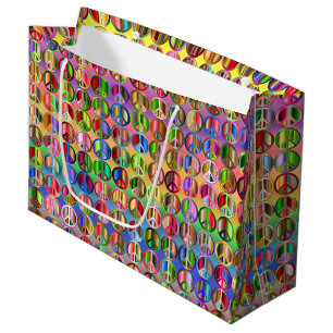 Hippie Peace Colorful Groot Cadeauzakje