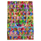 Hippie Peace Colorful Medium Cadeauzakje (Achterkant)