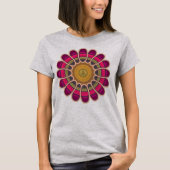 Hippie Peace Flower T-shirt (Voorkant)