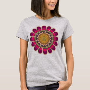 Hippie Peace Flower T-shirt
