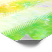 Hippie Peace Freak Flag Art Poster (Hoek)