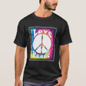Hippie Peace Free Spirit Hippy Hipie Groovy Flower T-shirt (Voorkant)