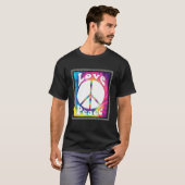 Hippie Peace Free Spirit Hippy Hipie Groovy Flower T-shirt (Voorkant volledig)