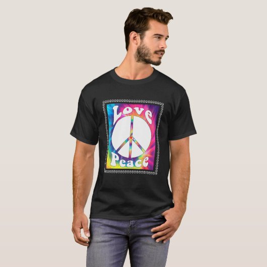 Hippie Peace Free Spirit Hippy Hipie Groovy Flower T-shirt (Voorkant volledig)
