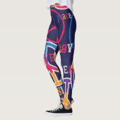 Hippie Peace: Levendig symboolontwerp. Leggings (Links)
