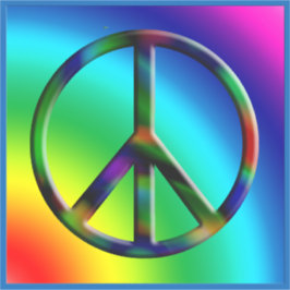Hippie Peace LG Sticker