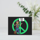 Hippie Peace Love and Unity Briefkaart (Staand voorkant)