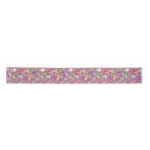 Hippie, Peace & Love Ribbon Satijnen Lint (Voorkant)