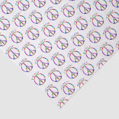 Hippie Peace Rainbow-weefselpapier Tissuepapier (Detail)