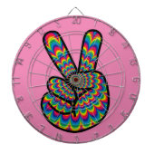 HIPPIE PEACE SIGN DART BOARD DARTBORD (Voorkant)