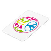 Hippie Peace Sign Magneet (Linkerzijde)