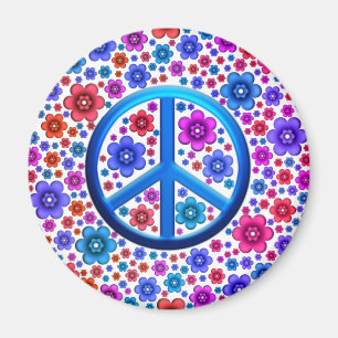 Hippie Peace Sign Magneet