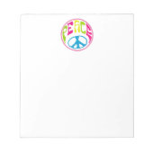 Hippie Peace Sign Notitieblok (Voorkant)