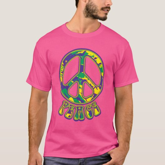 Hippie Peace Sign T-shirt (Voorkant)